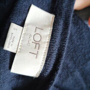 LOFT Women's Small Navy Blue Cardigan